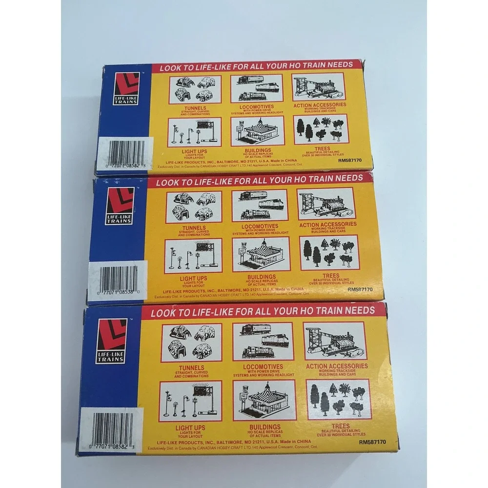 Life-Like Trains HO Scale Freight Car Lot 8582 Swift Stock Car 8538 PRR Caboose